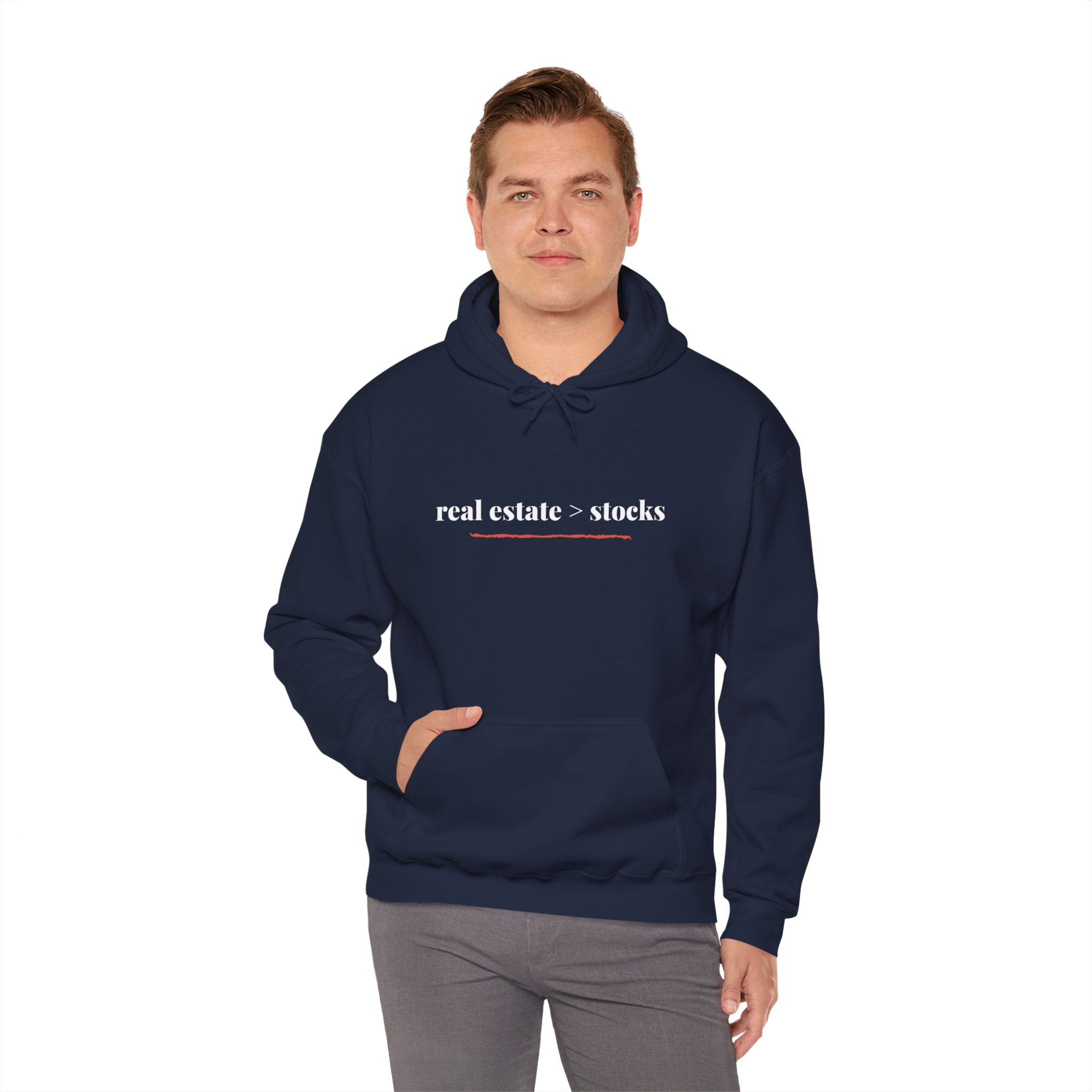 Real Estate vs. Stocks Classic Hoodie