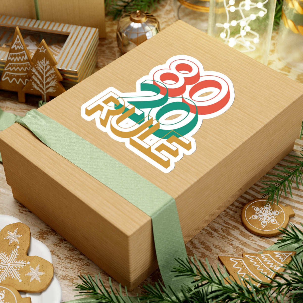 80/20 Rule - Pareto Principle Sticker