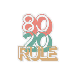 80/20 Rule - Pareto Principle Sticker