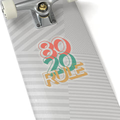80/20 Rule - Pareto Principle Sticker